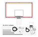 Perimeter light Red and Yellow with Control unit for backball backboard. Light of end time.